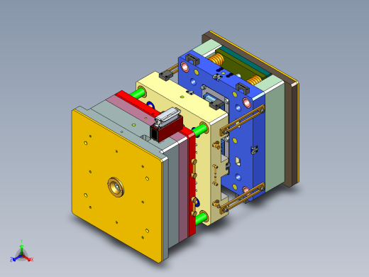 盖模（热流道和滑块型腔）