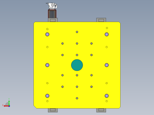盖模（热流道和滑块型腔）后视缩略图
