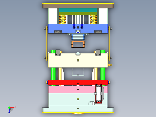 盖模（热流道和滑块型腔）俯视缩略图