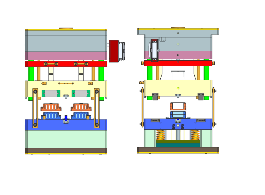 盖模（热流道和滑块型腔）