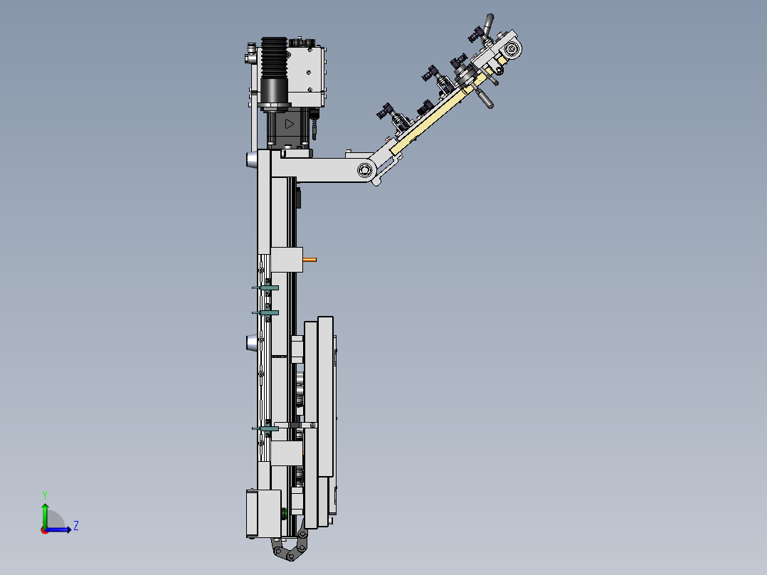 滚压贴合（石墨片&保护膜）治具左视图