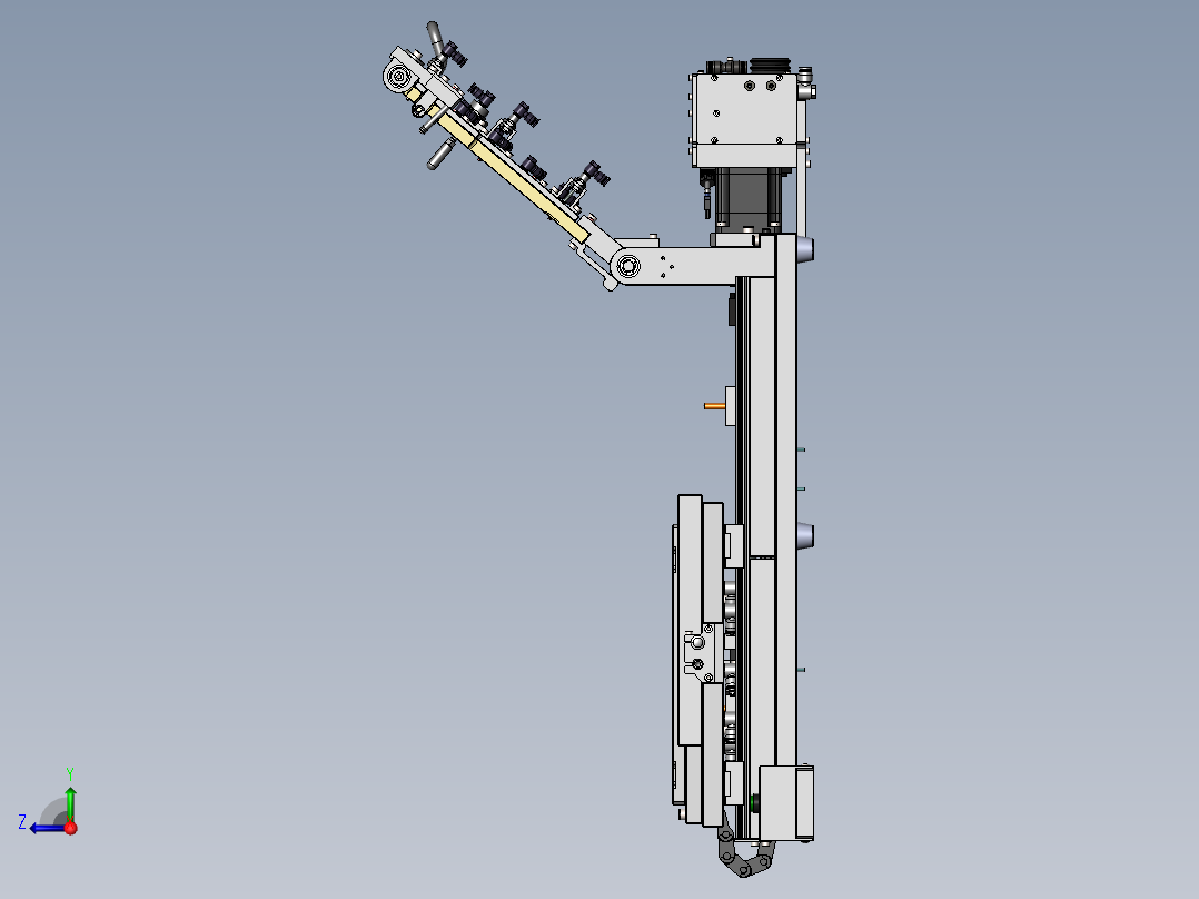 滚压贴合（石墨片&保护膜）治具右视图