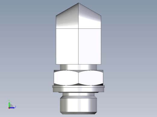 卡套式工业通用硬管接头EO_Adjustable_Locknut_elbow_WEE15LMOMDCF左视缩略图