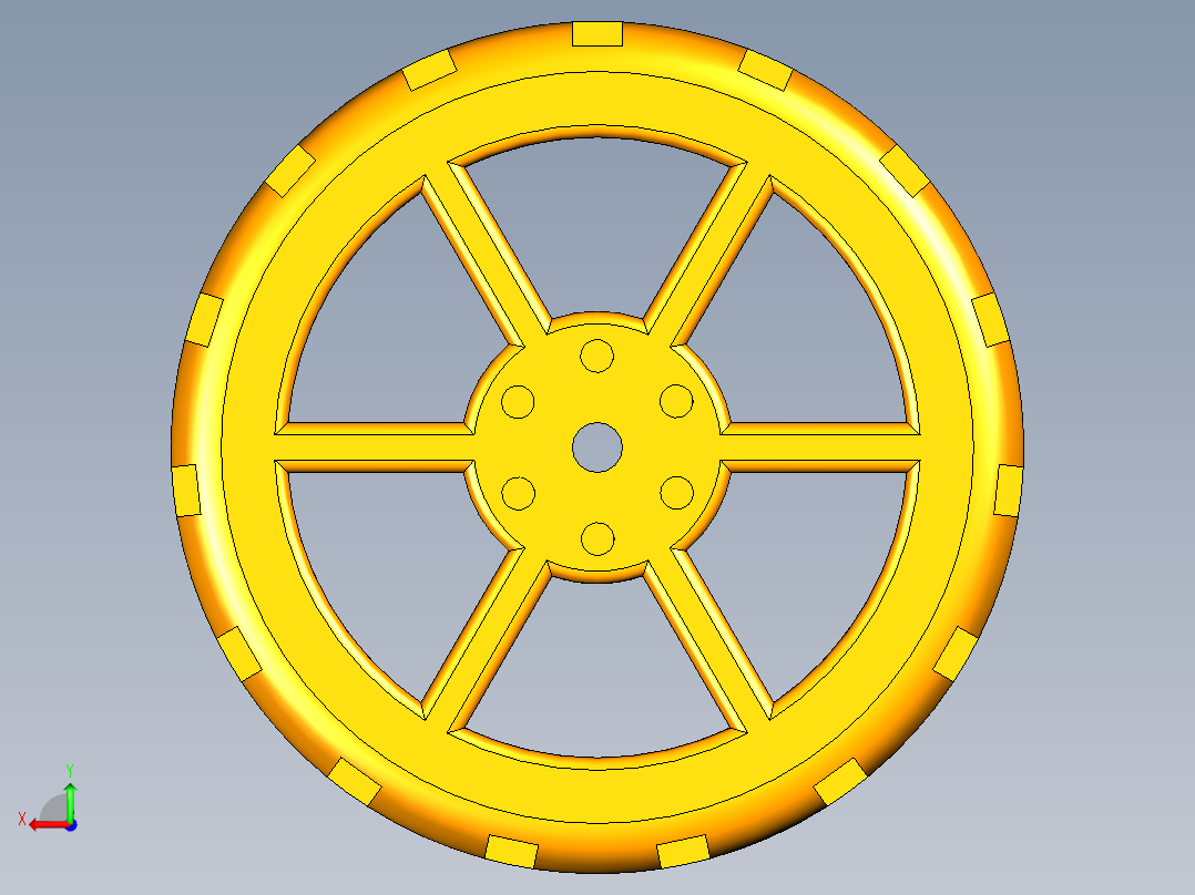 UG太阳能板小车模型后视图