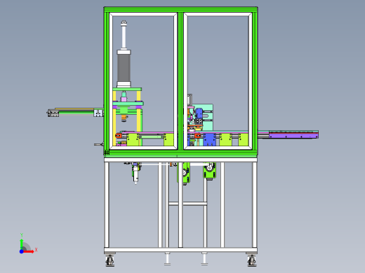 燃油泵出油盘自动组装机（sw18可编辑+cad+bom）前视缩略图