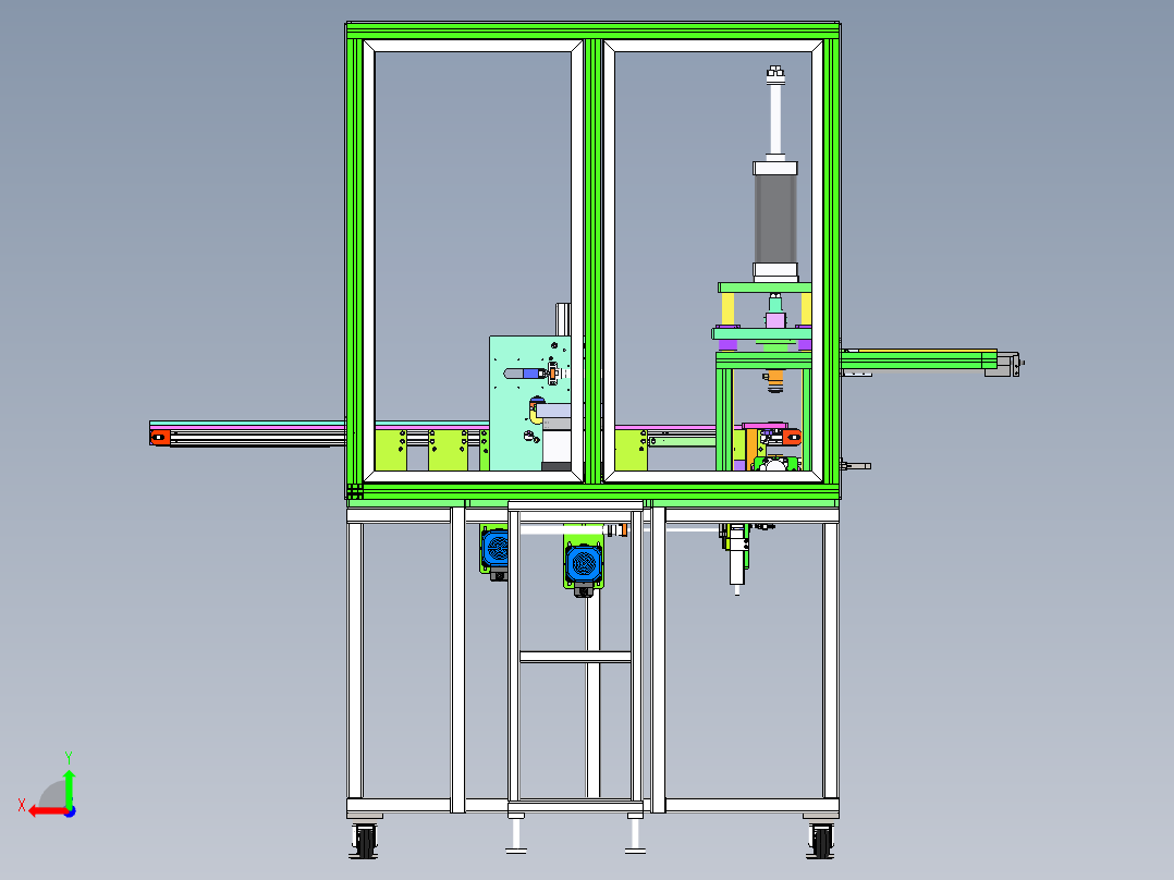 燃油泵出油盘自动组装机（sw18可编辑+cad+bom）后视图