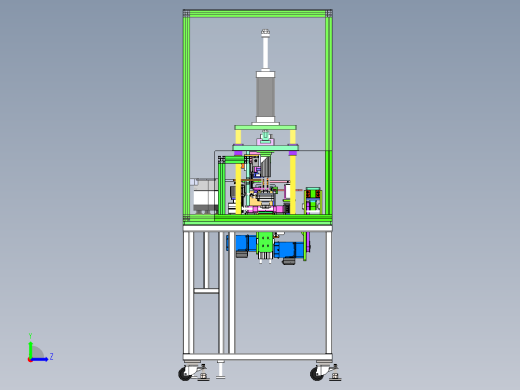 燃油泵出油盘自动组装机（sw18可编辑+cad+bom）左视缩略图