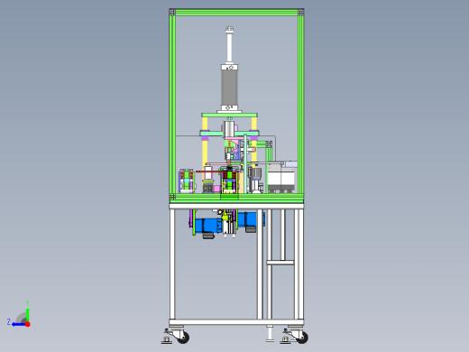 燃油泵出油盘自动组装机（sw18可编辑+cad+bom）右视缩略图