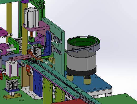 燃油泵出油盘自动组装机（sw18可编辑+cad+bom）缩略图