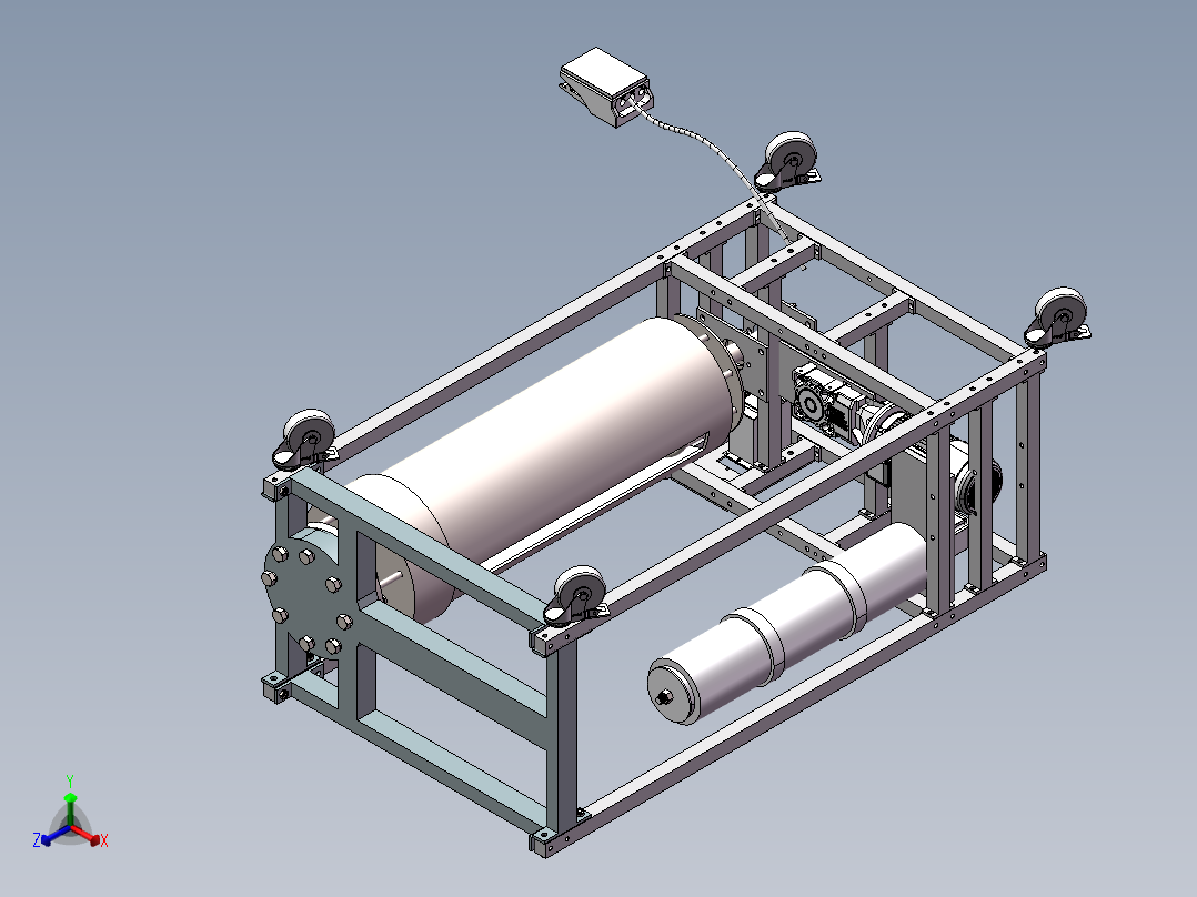 禾苗缠绕机-上传文件正等轴测图