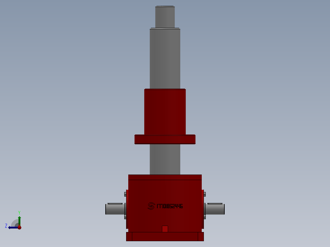 蜗轮丝杆升降机 SWLB35T系列 8款右视图