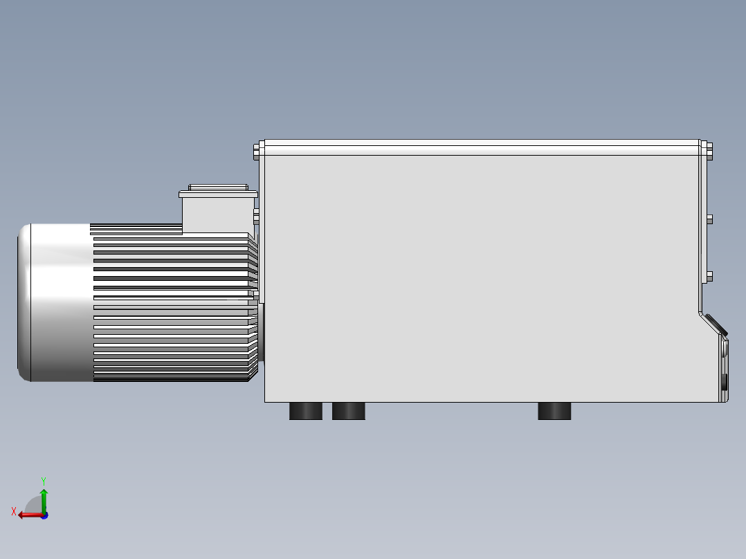SV300旋片真空泵(莱宝)后视图
