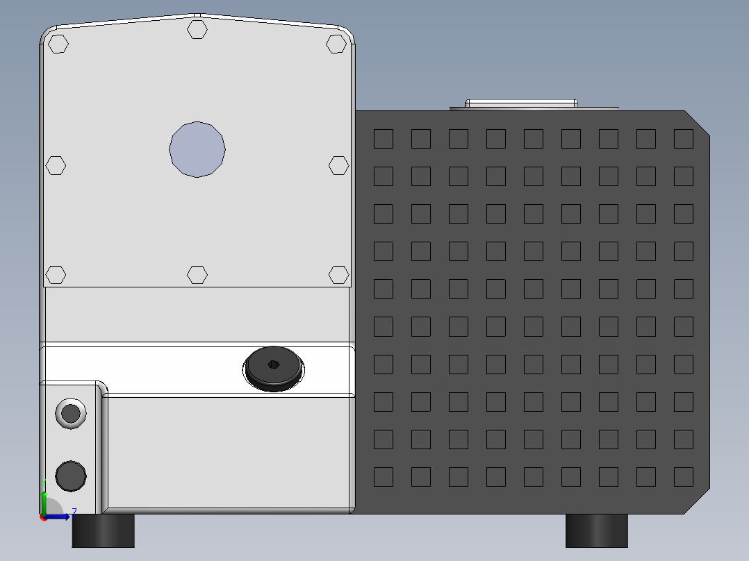 SV300旋片真空泵(莱宝)左视图