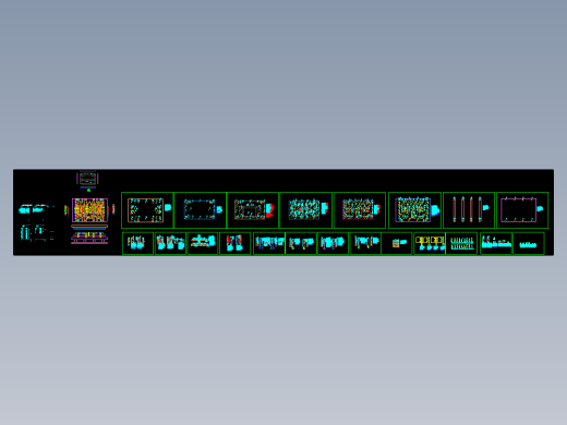 笔记本C壳面板冲侧孔模具设计图