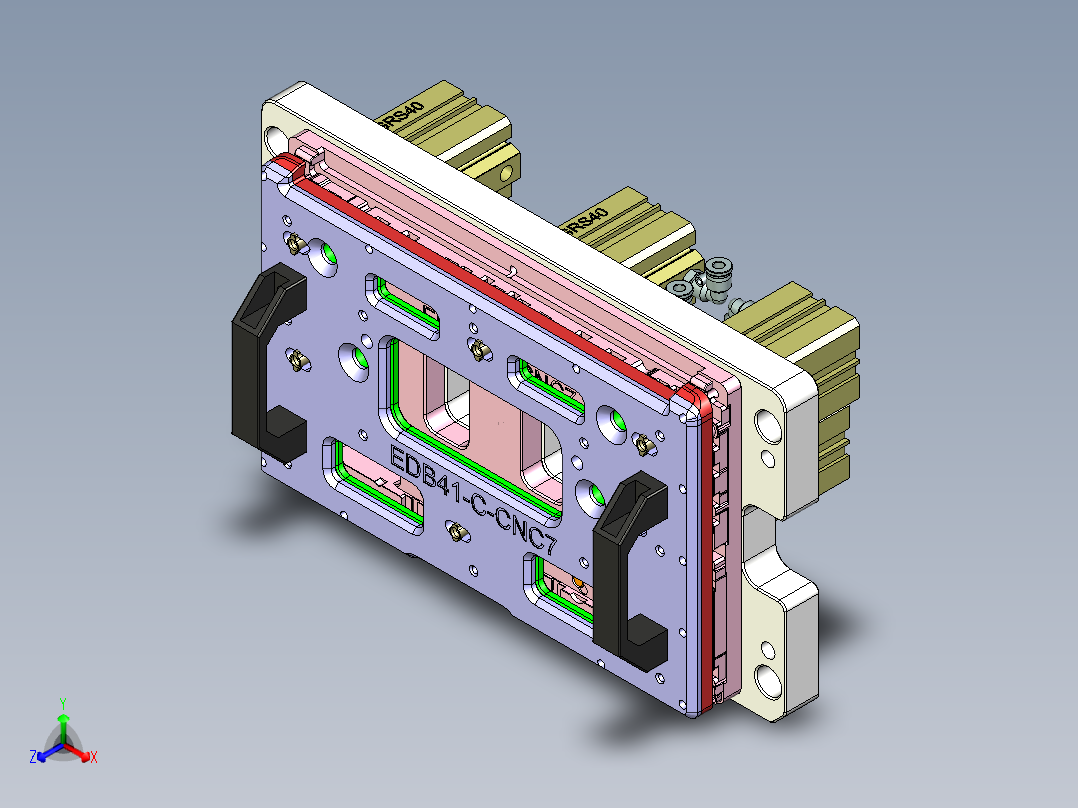 EDB41-C笔记本CNC工装夹具三维模型-CNC7-190305主视图