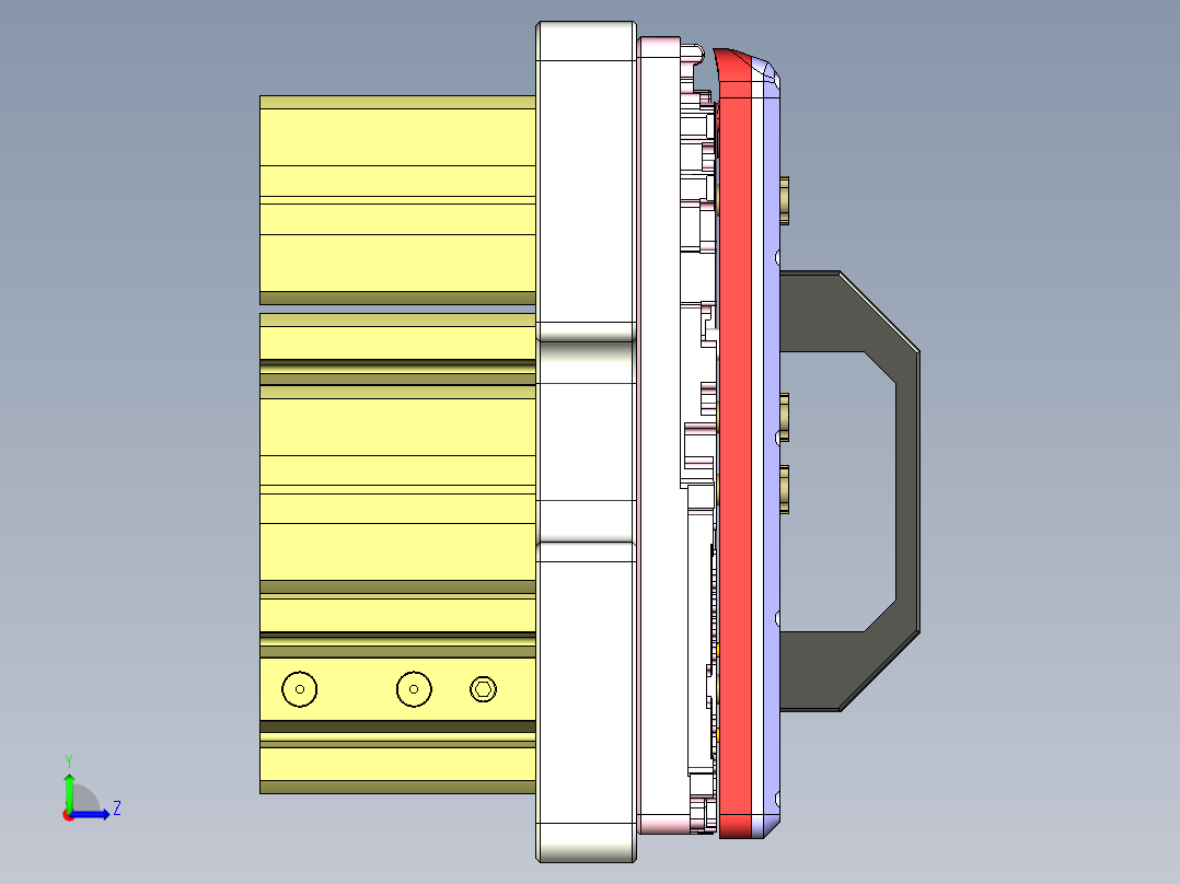 EDB41-C笔记本CNC工装夹具三维模型-CNC7-190305左视图