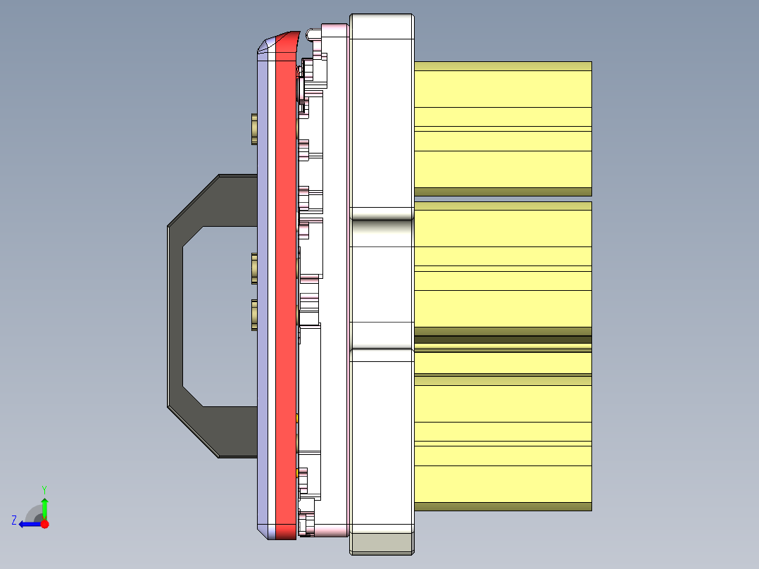 EDB41-C笔记本CNC工装夹具三维模型-CNC7-190305右视图