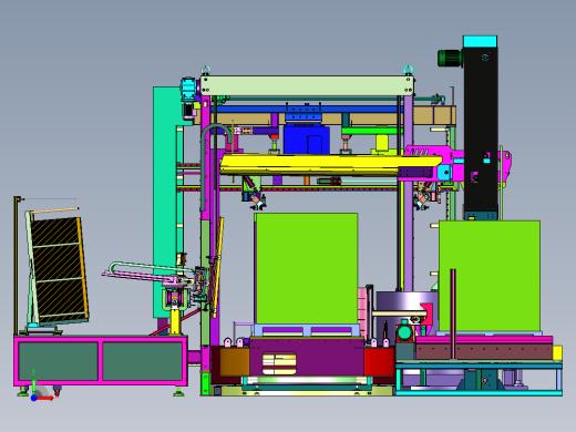托盘码垛附角覆膜包装线前视缩略图