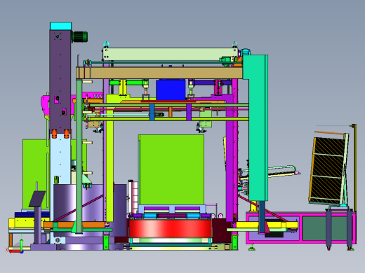 托盘码垛附角覆膜包装线后视缩略图