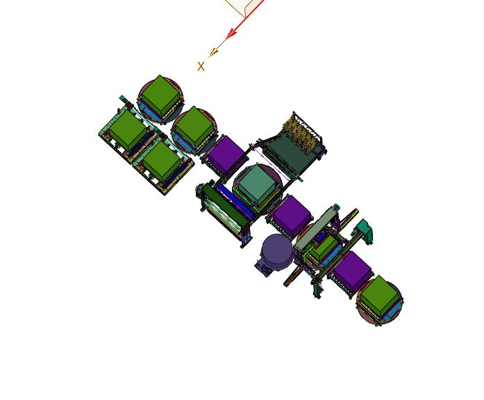 托盘码垛附角覆膜包装线