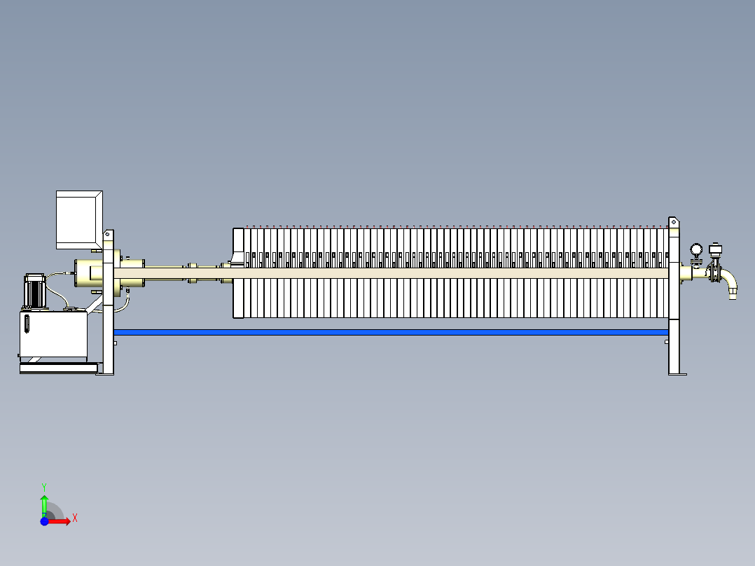 废水处理设备前视图