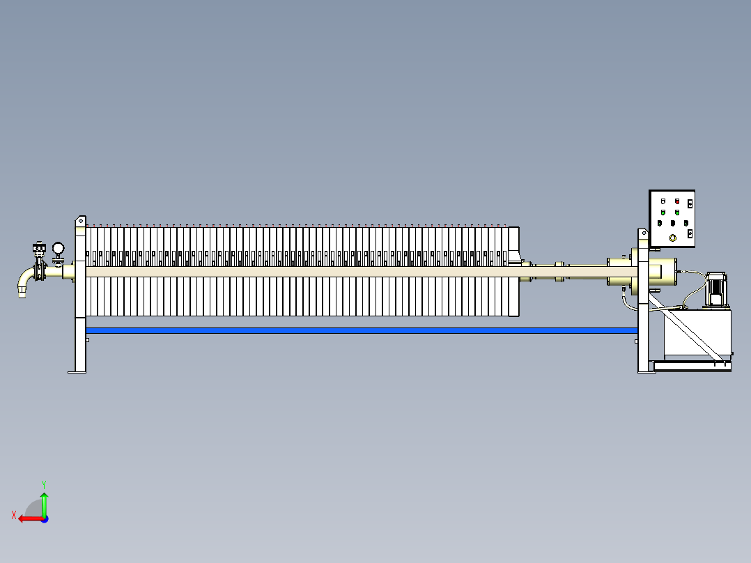 废水处理设备后视图