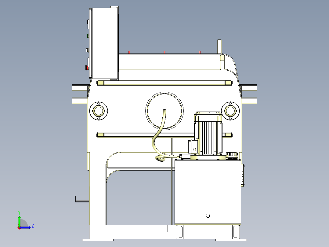 废水处理设备左视图