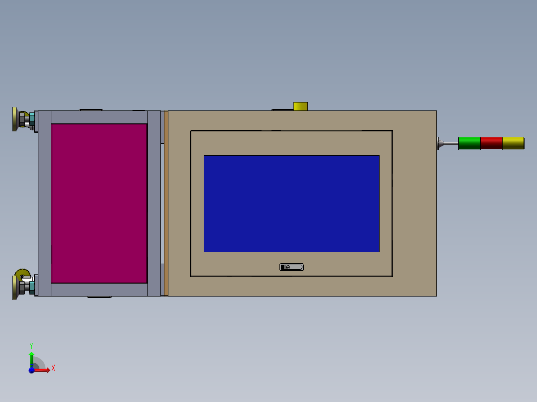 FPC软板吸附交叉检测机前视图