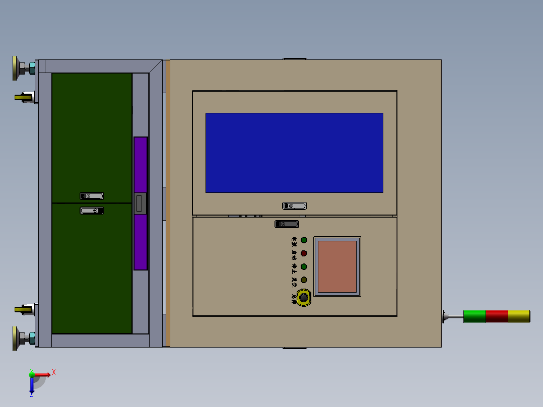 FPC软板吸附交叉检测机俯视图