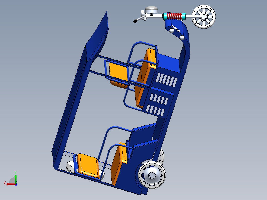 A3003308-电动三轮车后视图