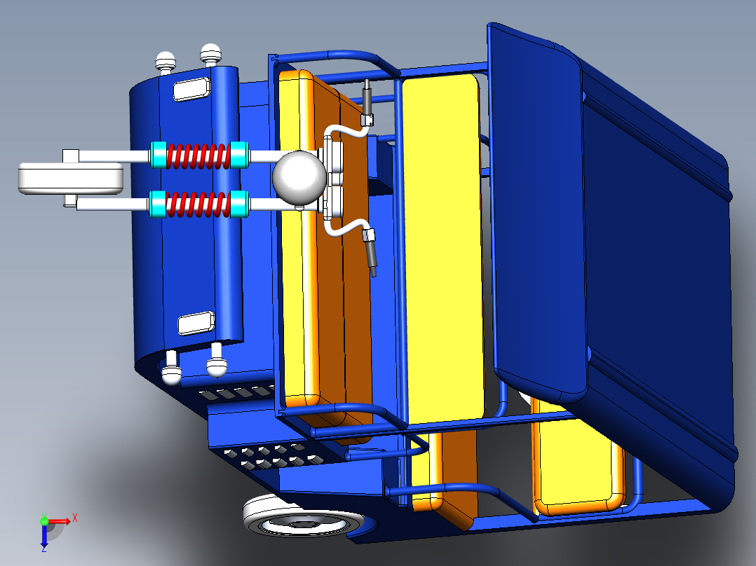 A3003308-电动三轮车俯视图