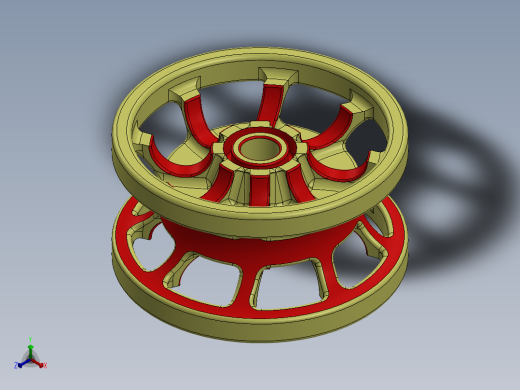 轮毂、轮胎(118)正等轴测缩略图