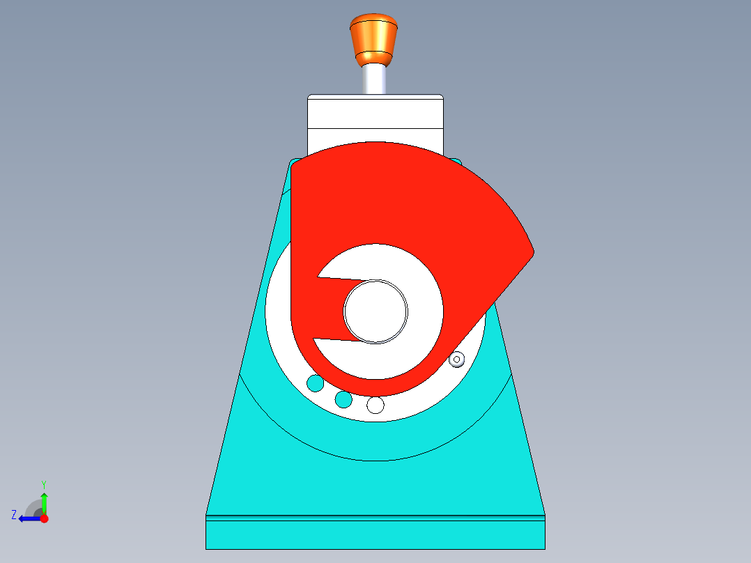 钻床夹具右视图