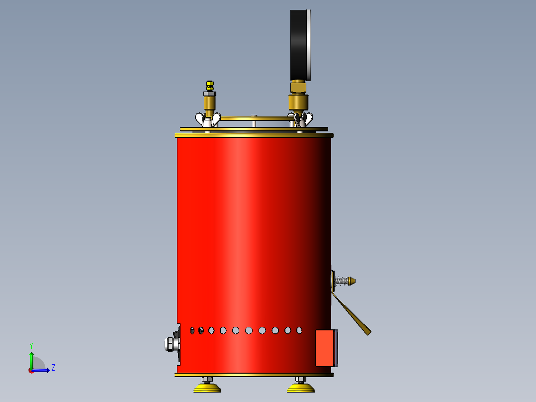 A2004262-蜡注射器左视图