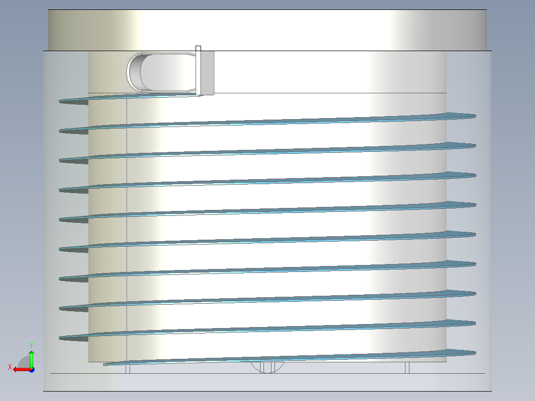 自动卷管器后视图