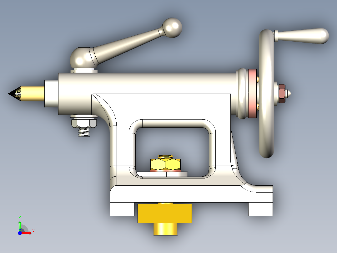 B2005151-车床尾座前视图