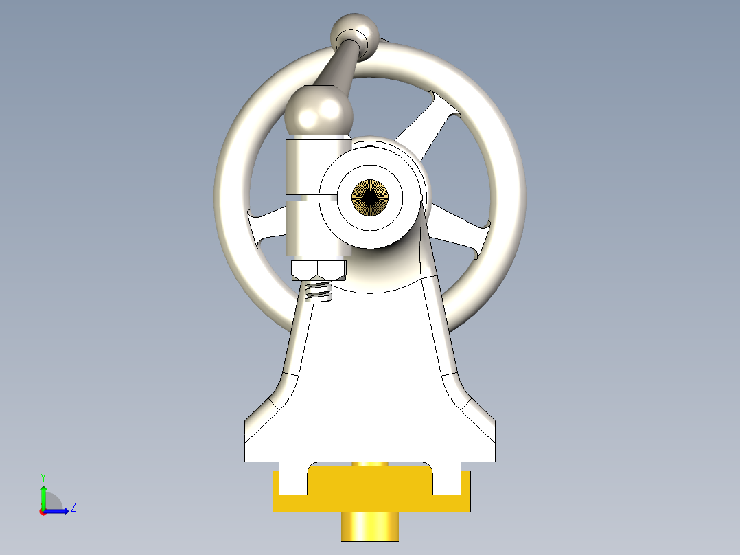 B2005151-车床尾座左视图