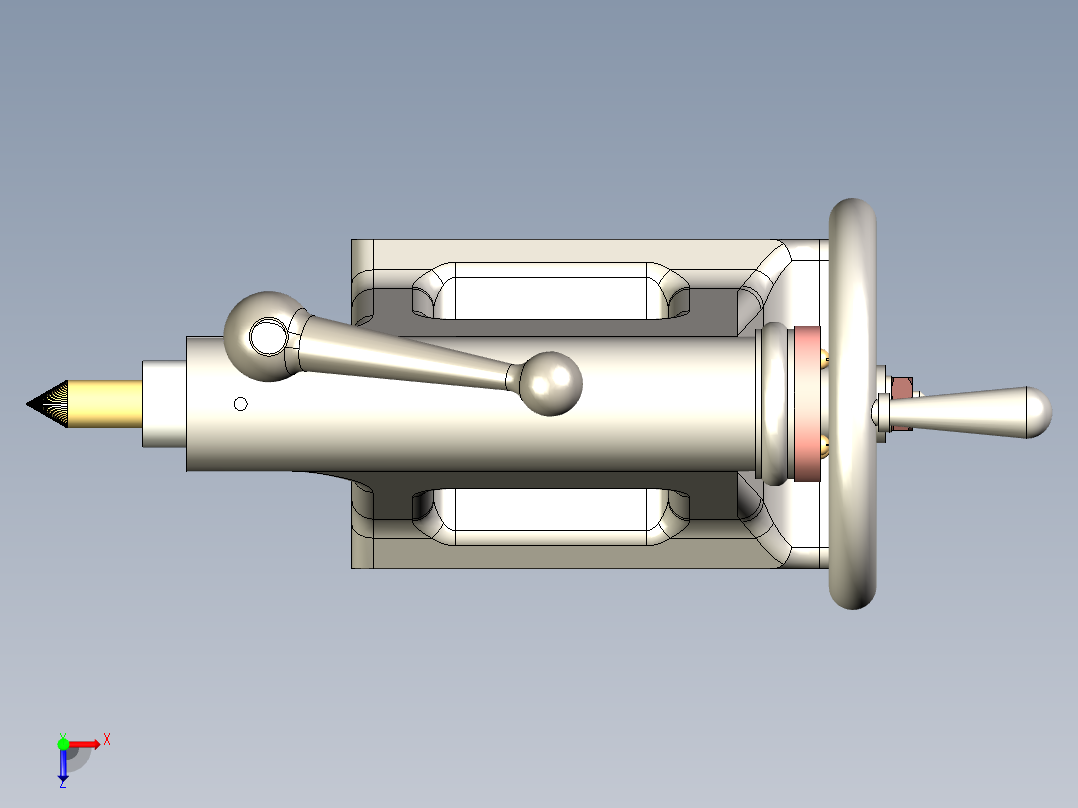B2005151-车床尾座俯视图