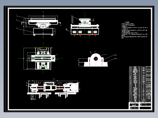 某型立式数控铣床X向伺服轴机械传动部件设计CAD图
