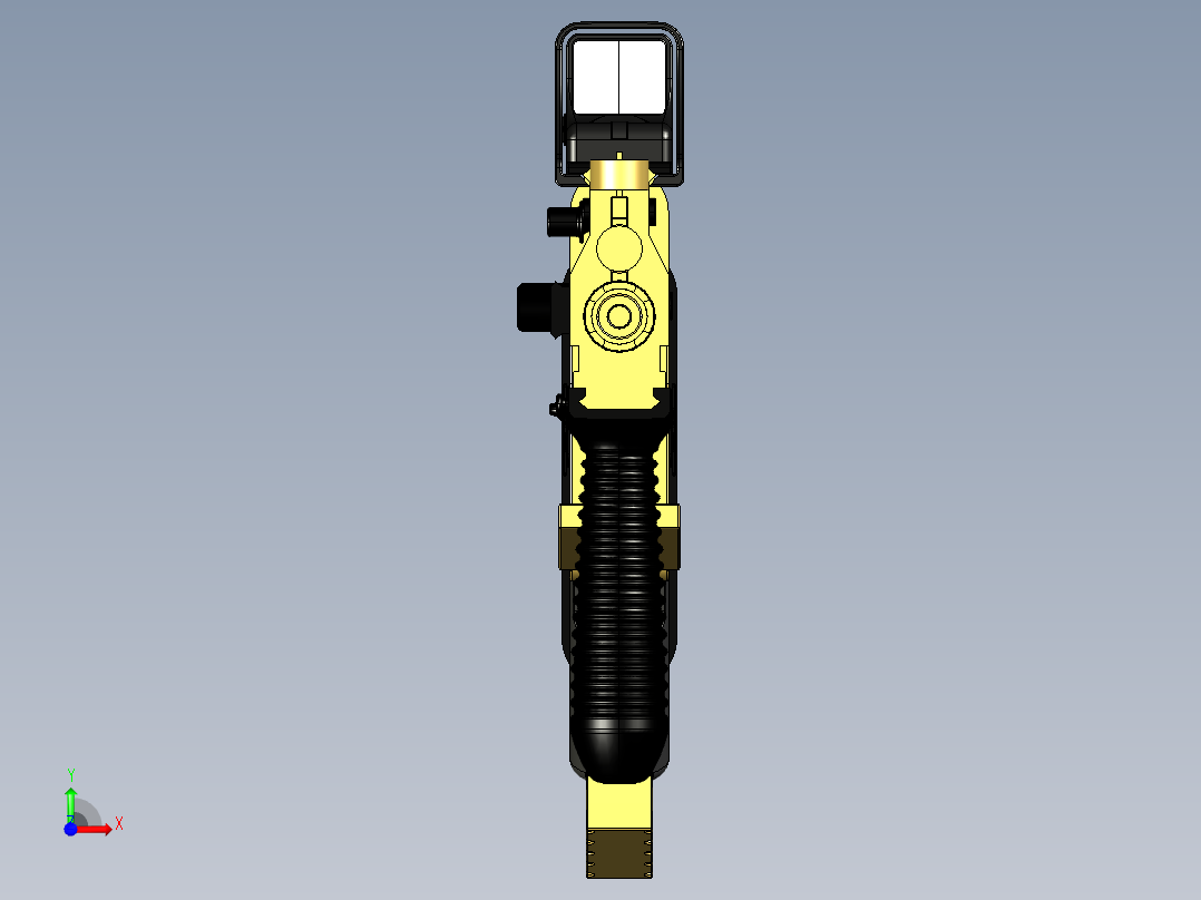 手枪左轮冲锋枪老式狙击步枪设计3D图纸fn-scar-mk16-with-eotech-scope SW STP前视图