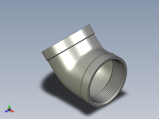 螺纹管弯头-45°等径  DN50