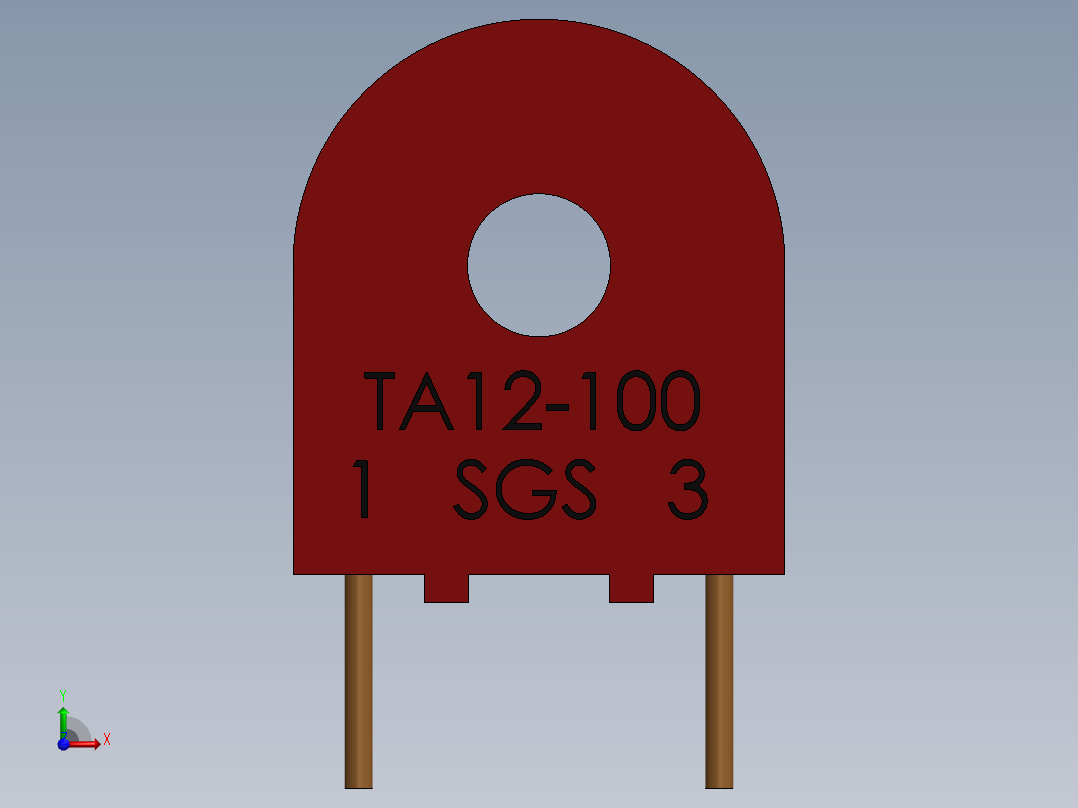 TA12-100插头前视图