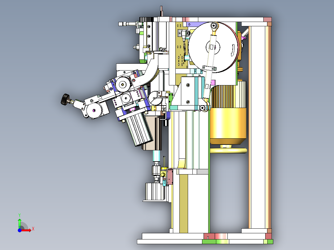 非标小型钣金折弯机前视图