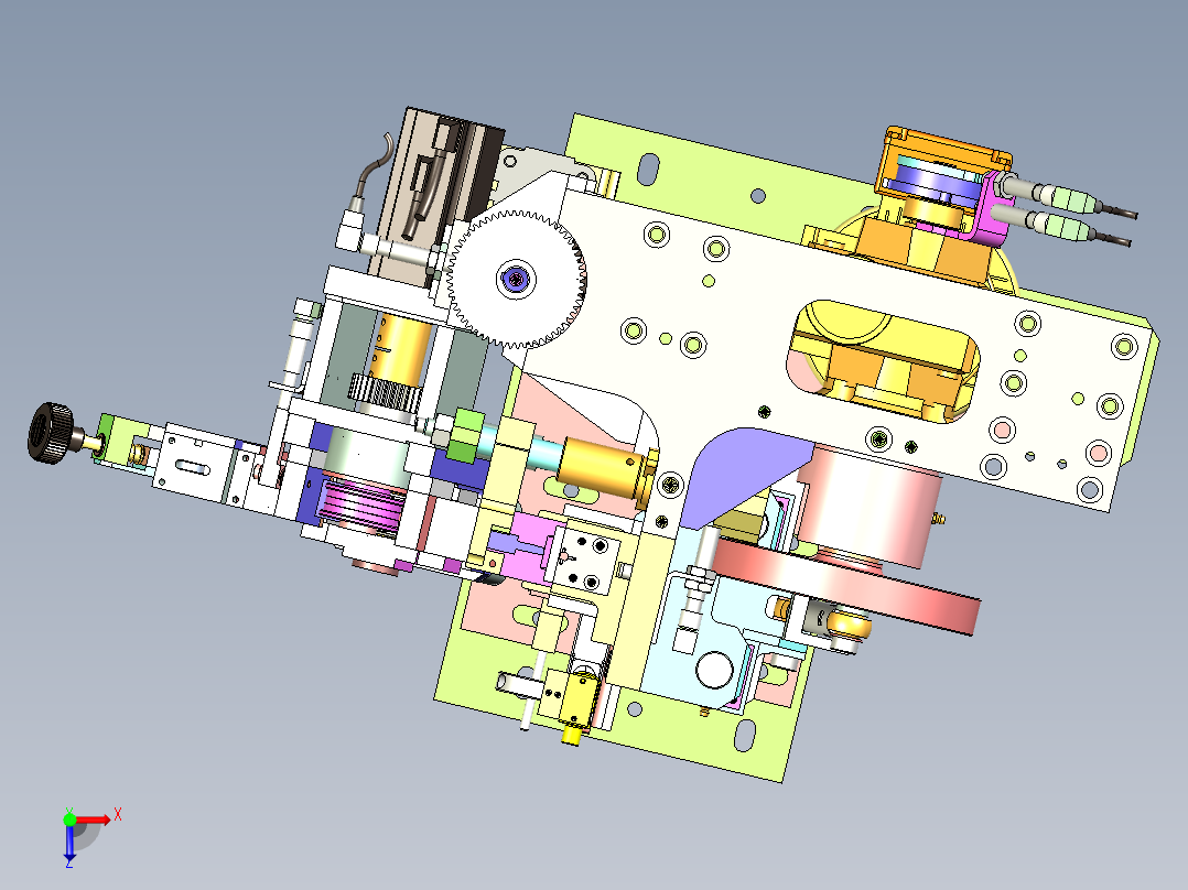 非标小型钣金折弯机俯视图