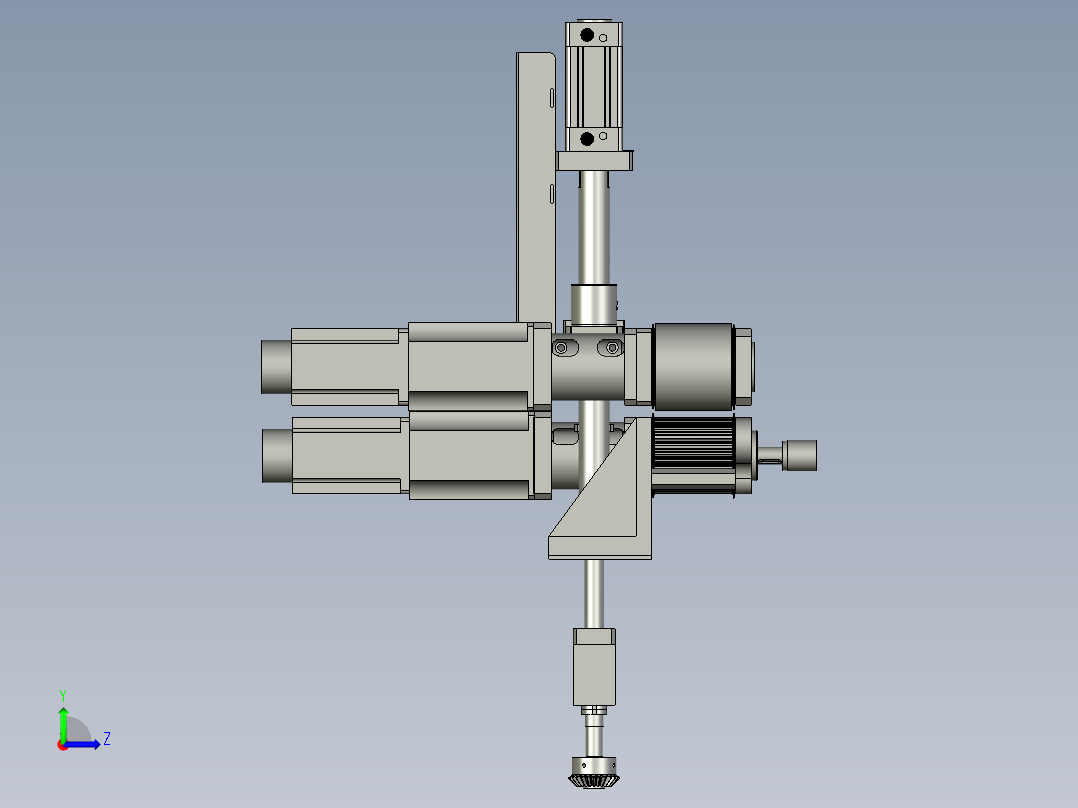 牵引机装配cq2左视图