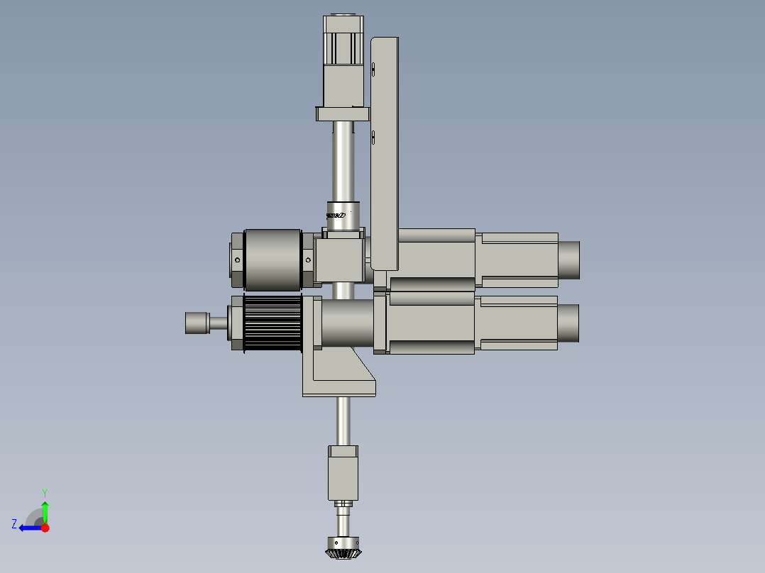 牵引机装配cq2右视图