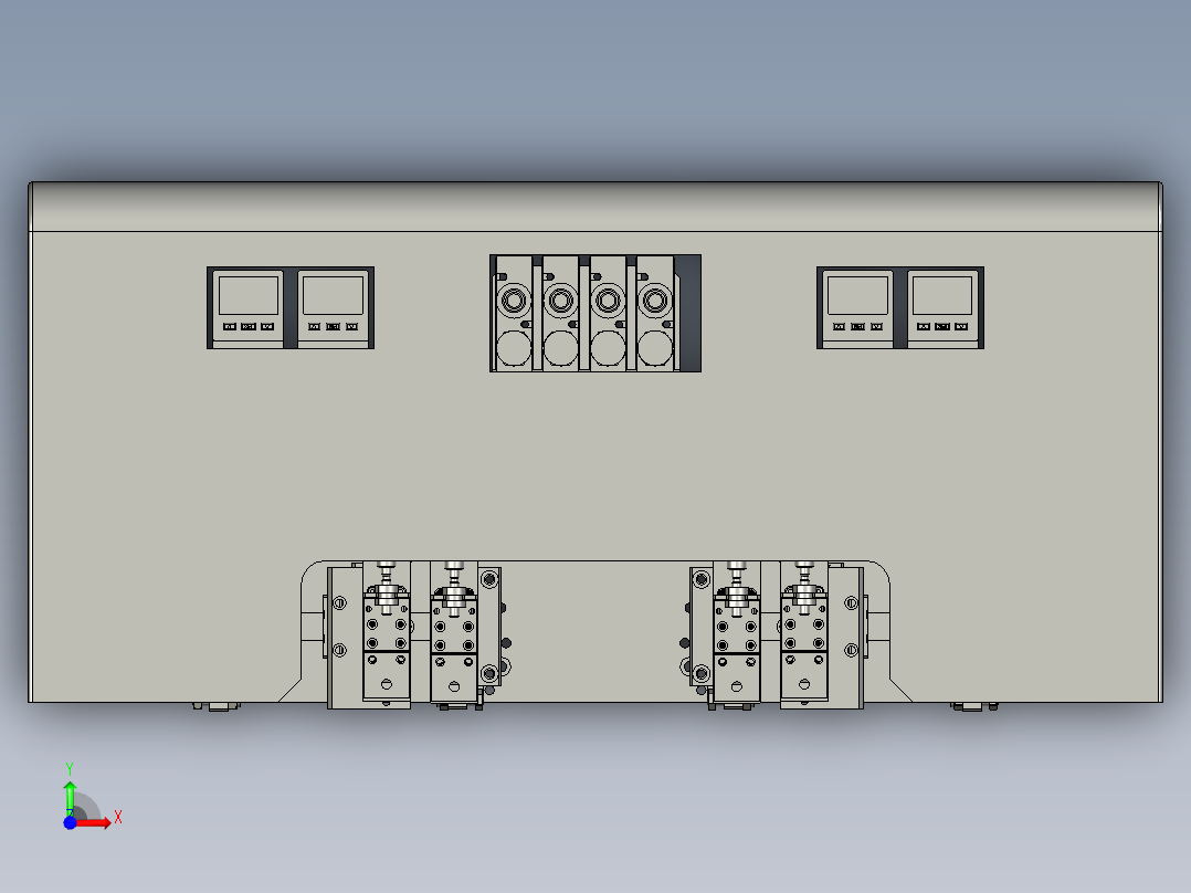 热成型丝印成型设备产线设计-吸头机构-2-V1前视图