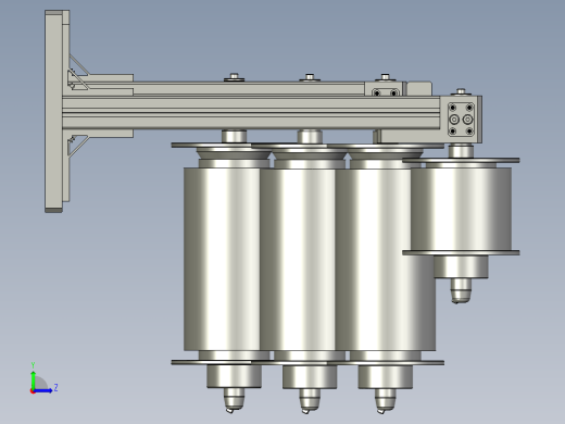 缠绕膜上料组装左视缩略图