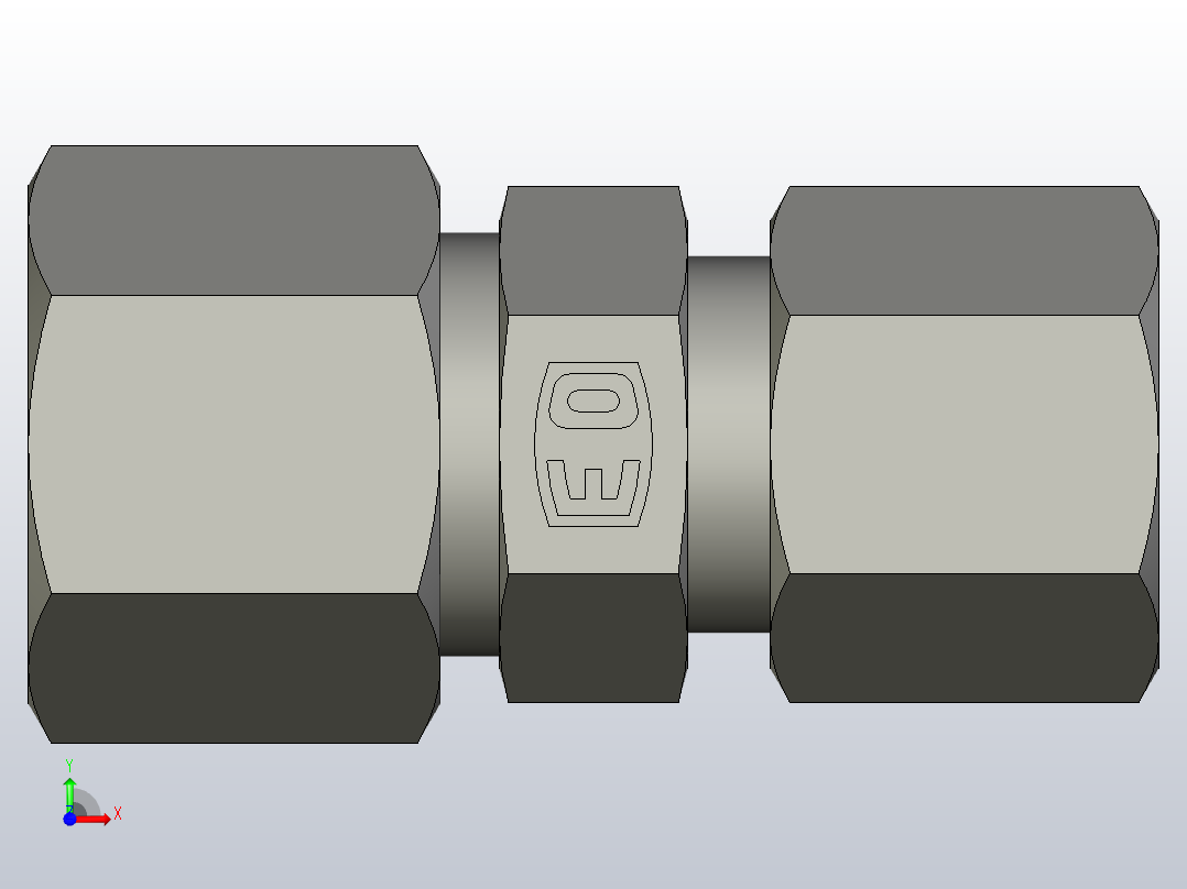 EO管接头直减速机GR10 08S71.stp前视图