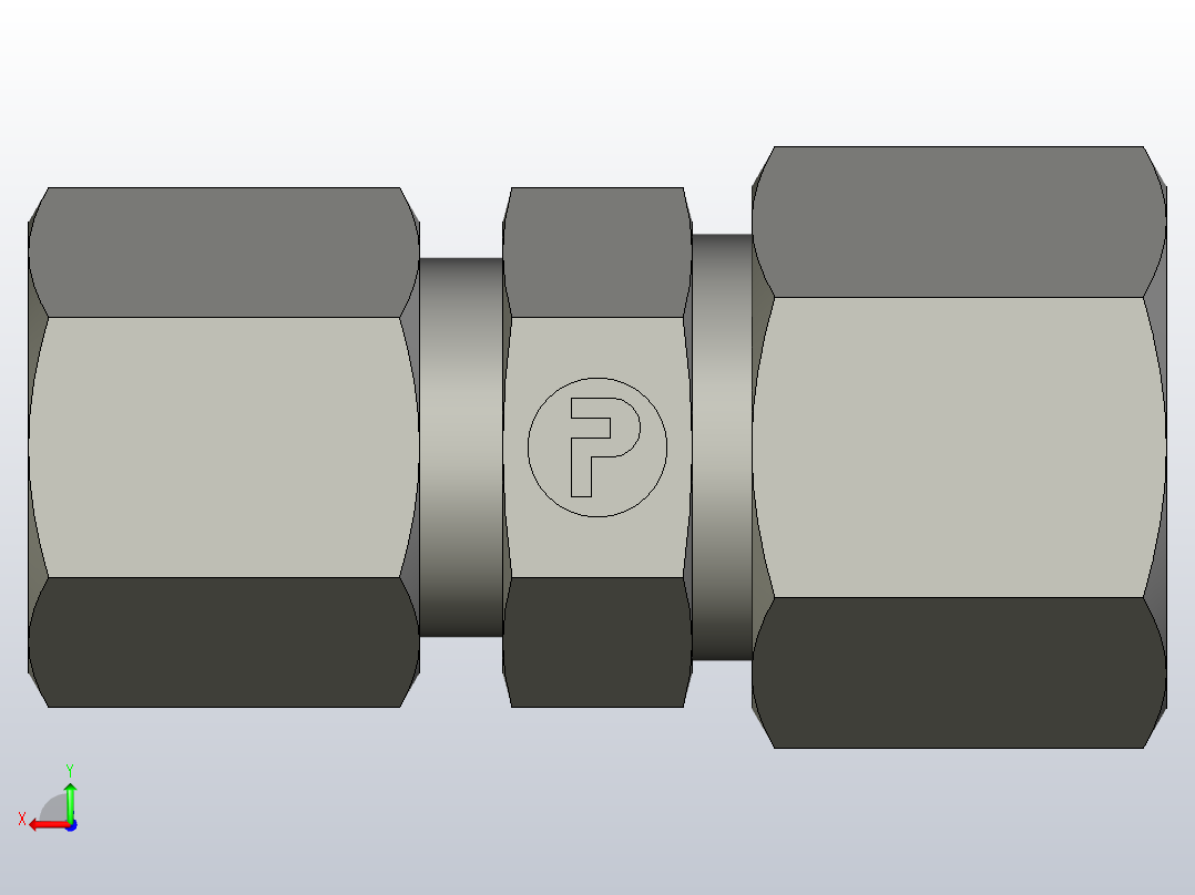 EO管接头直减速机GR10 08S71.stp后视图